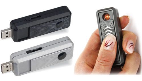Vžigalnik na žarilno nitko, USB polnjenje