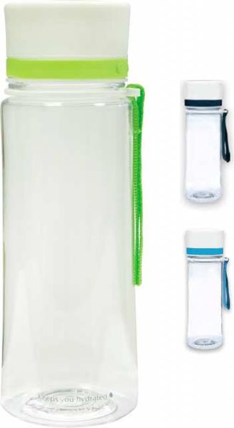 Bidon 0,60 l BPA free prozoren-bel-barva