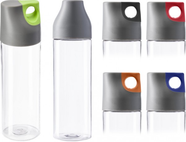 Bidon 0,70 l BPA free prozoren z barvnim pokrovom