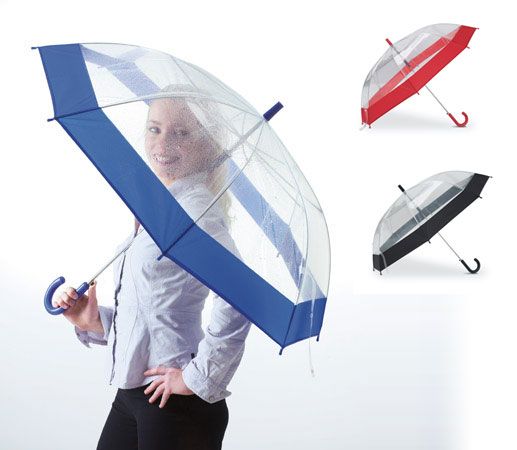Deznik 100cm prozoren-barven rob 