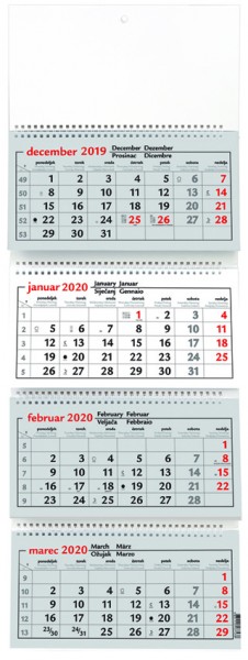 Koledar 4-delni spirala 2021