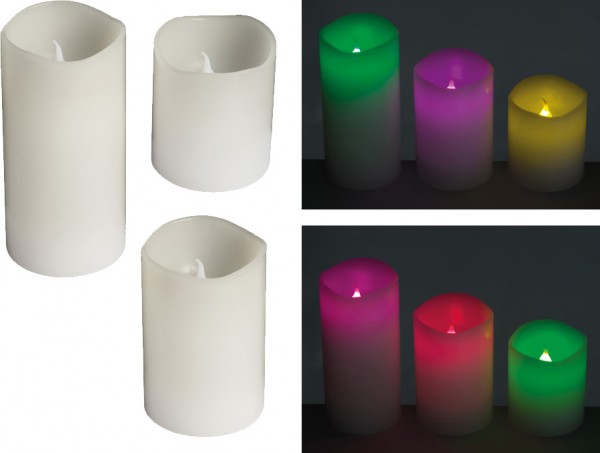 Sveče led barve set 