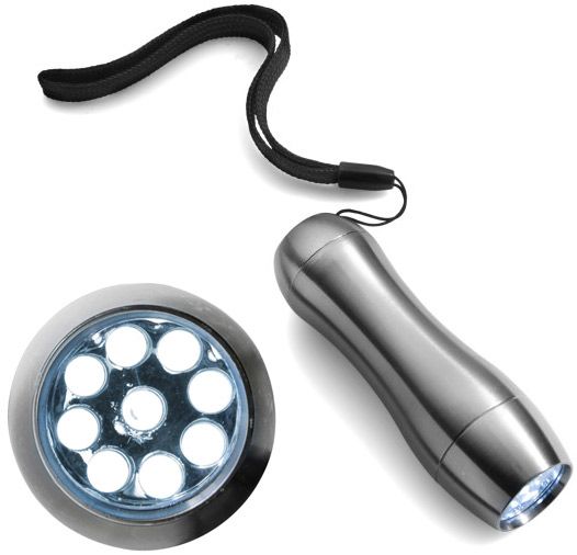 Svetilka 9 led kovinska