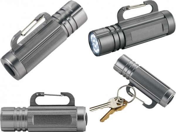 Svetilka 9 LED s karabinom